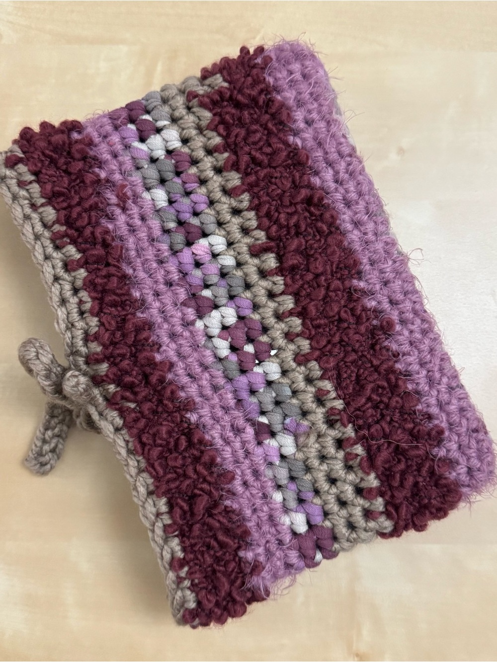 Handmade Crochet Book Cover